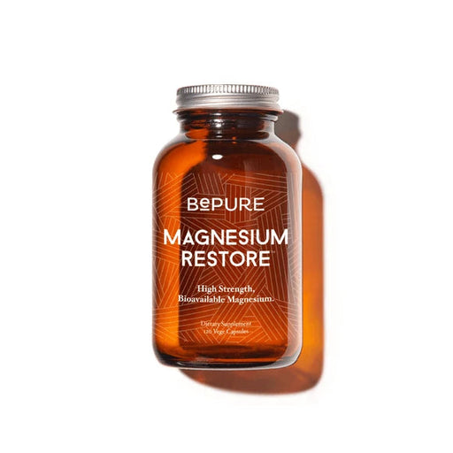BePure Magnesium Restore Muscle Relaxation Supplement 120 Capsules BePure