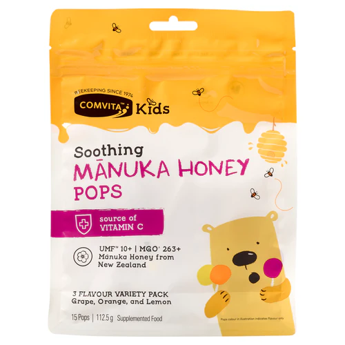 Comvita Kids UMF 10+ Mānuka Honey Soothing Pops 15 Pack COMVITA