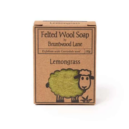 Bruntwood Lane Felted Wool Soap Lemongrass 100g Bruntwood Lane