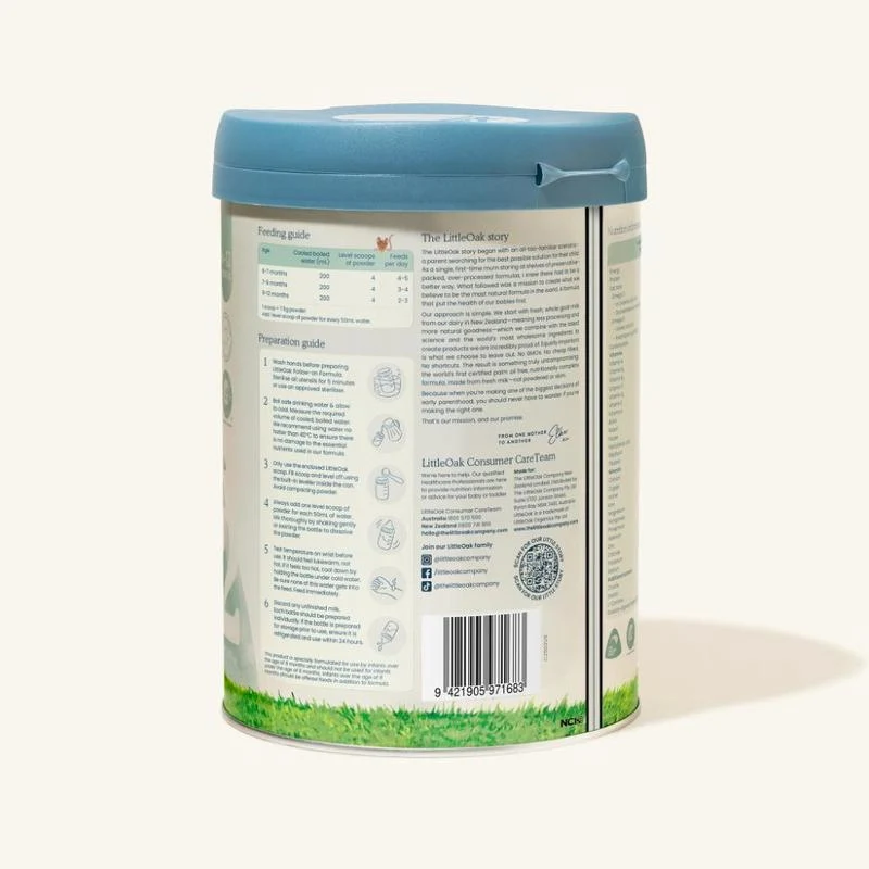 LittleOak Natural Goat Milk Follow-On Formula Stage 2 800g LittleOak