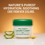 New Zealand Natural Lanolin Cream with Aloe Vera & Vitamin E 100g Vitality Hubs