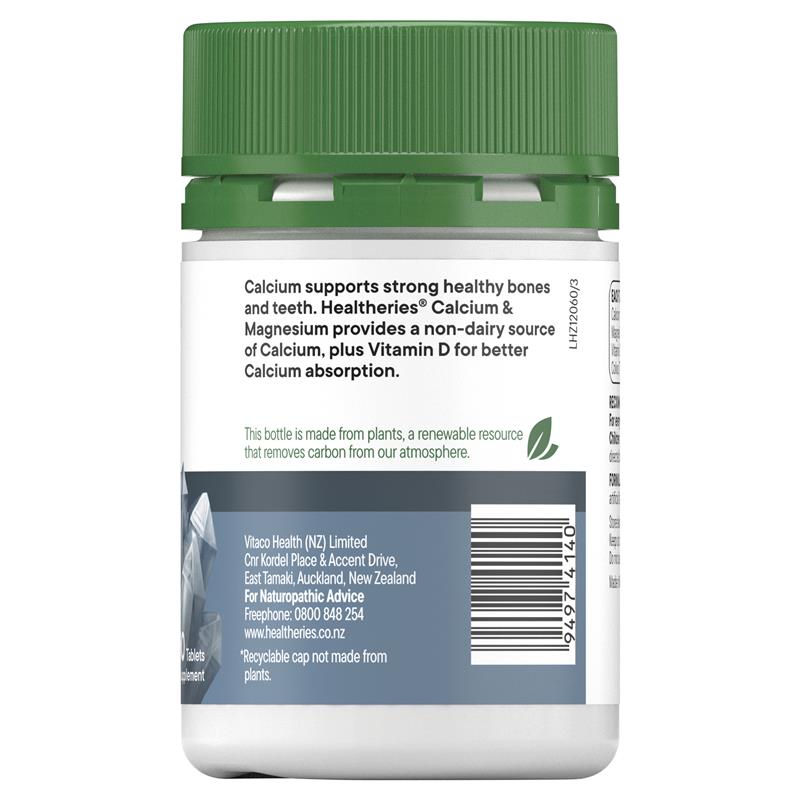 Healtheries Calcium & Magnesium + Vitamin D 50 Tablets Healtheries