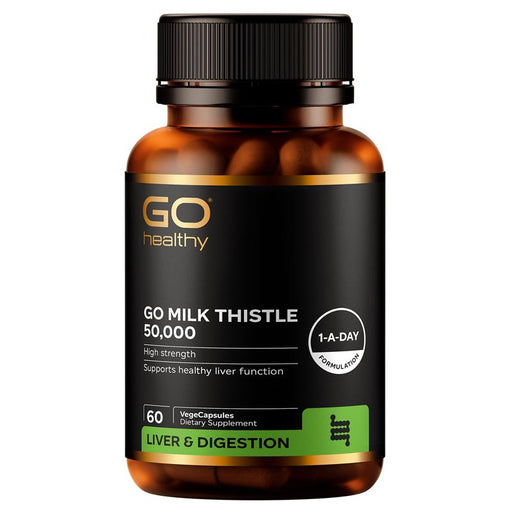 GO Healthy Milk Thistle 50,000 60 Vege Capsules Go Healthy