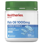 Healtheries Fish Oil 1,000mg 200 Capsules Healtheries