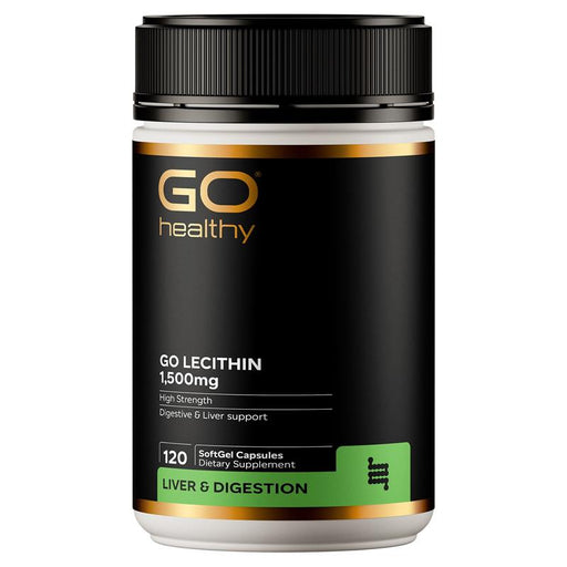 GO Healthy Lecithin 1,500mg 120 Capsules Go Healthy