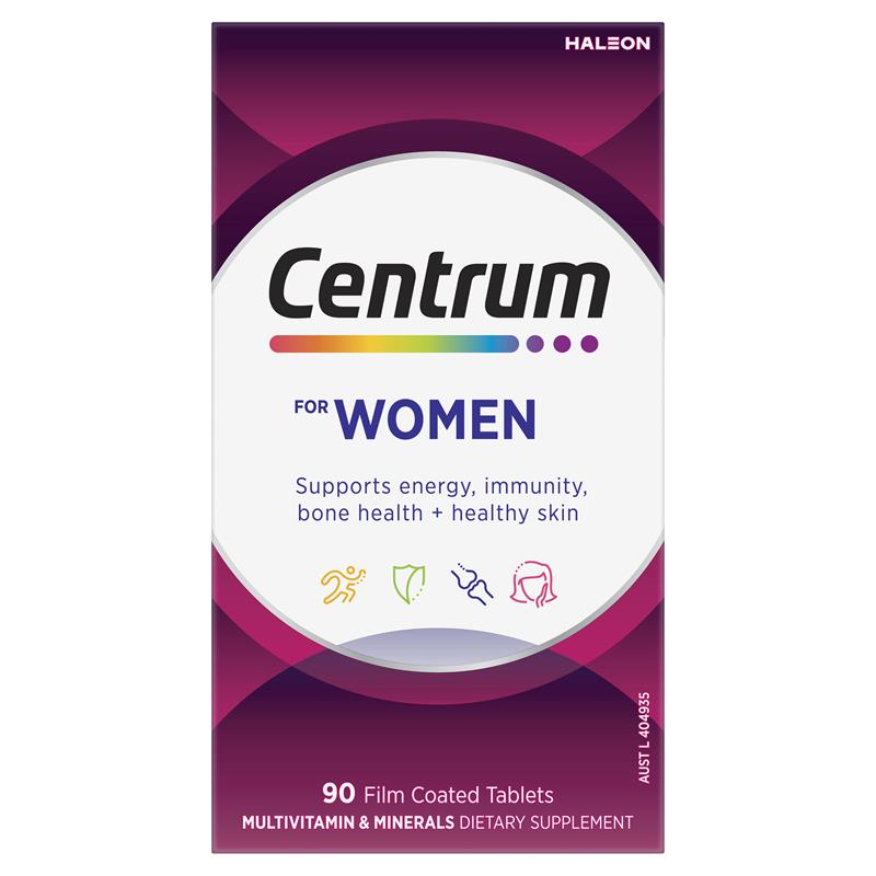 Centrum For Women Daily Multivitamin & Minerals 90 Tablets Centrum