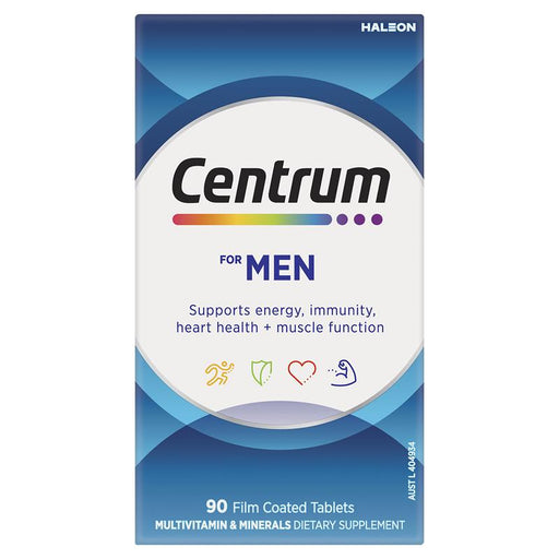 Centrum For Men Daily Multivitamin & Minerals 90 Tablets Centrum