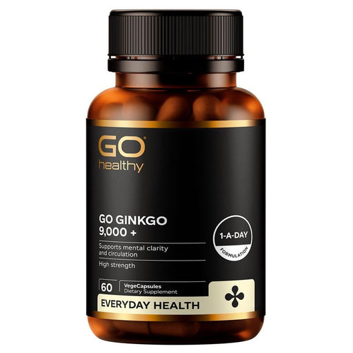 GO Healthy Ginkgo 9,000+ 60 Vege Capsules Go Healthy