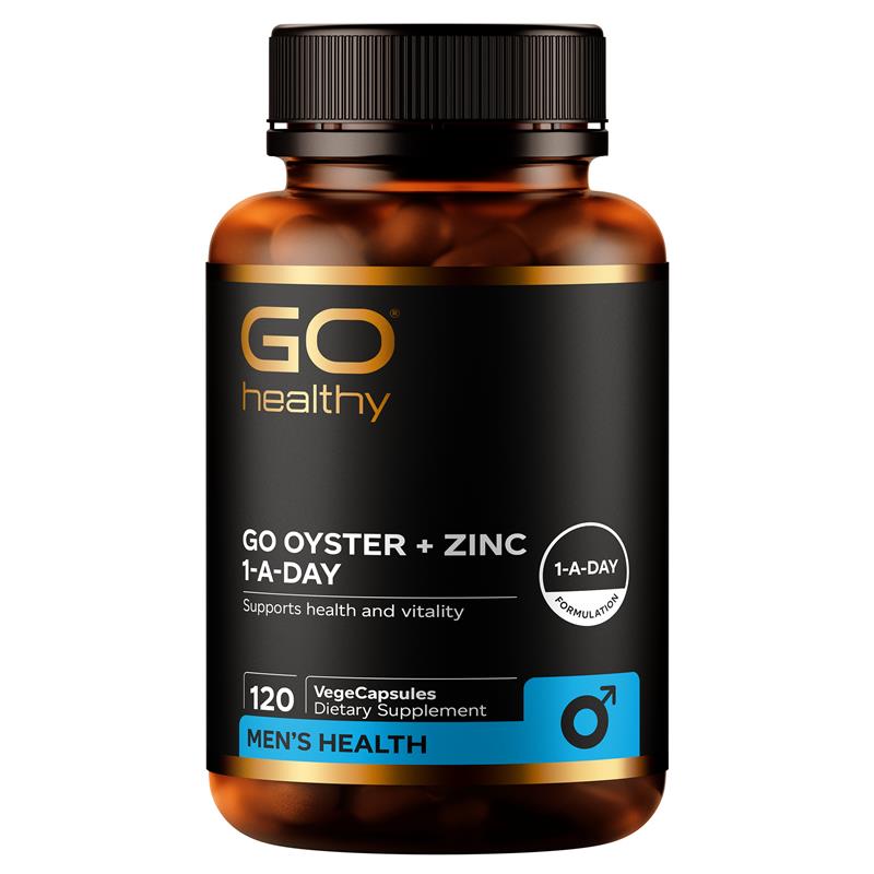 GO Healthy Oyster + Zinc 1-A-Day 120 Vege Capsules Go Healthy