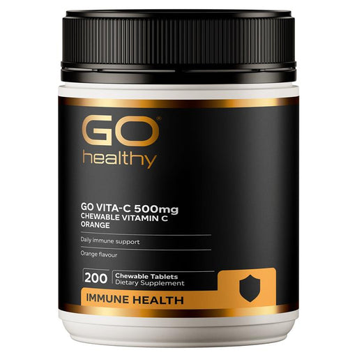 GO Healthy Vita-C 500mg Orange Chewable 200 Tablets Go Healthy