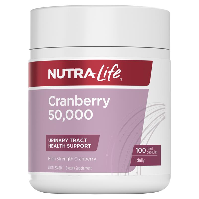 NutraLife Cranberry 50,000 100 Capsules NutraLife