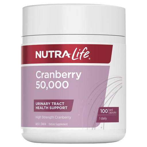 NutraLife Cranberry 50,000 100 Capsules NutraLife