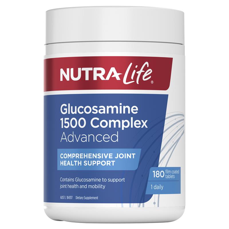 NutraLife Glucosamine 1,500 Complex Advanced 180 Tablets Go Healthy
