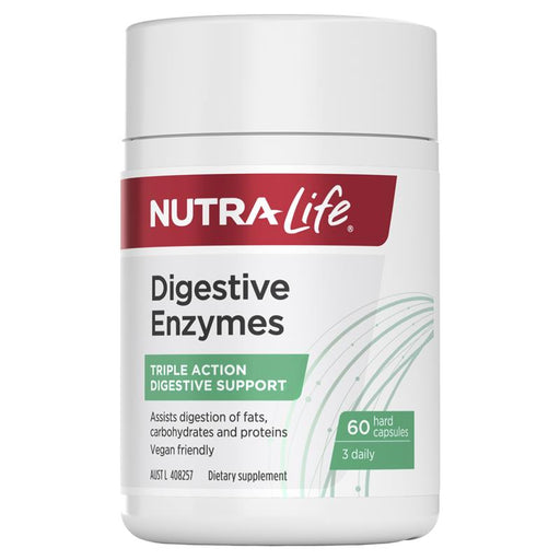 NutraLife Digestive Enzymes 60 Capsules Go Healthy
