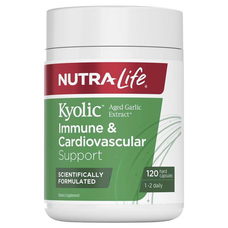 NutraLife Kyolic Aged Garlic Extract High Potency 120 Capsules NutraLife