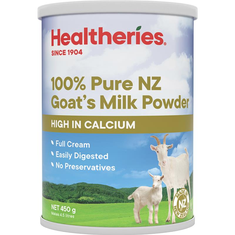 Healtheries Goats Milk Powder Can 450g Healtheries