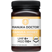 Manuka Doctor UMF6+ MGO110+ Monofloral Manuka Honey 500g Manuka Doctor