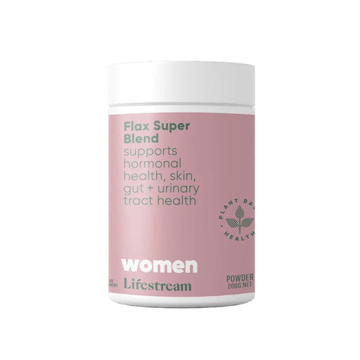 Lifestream Certified Organic Flax Super Blend Fiber and Omega 3 Powder 200g Lifestream