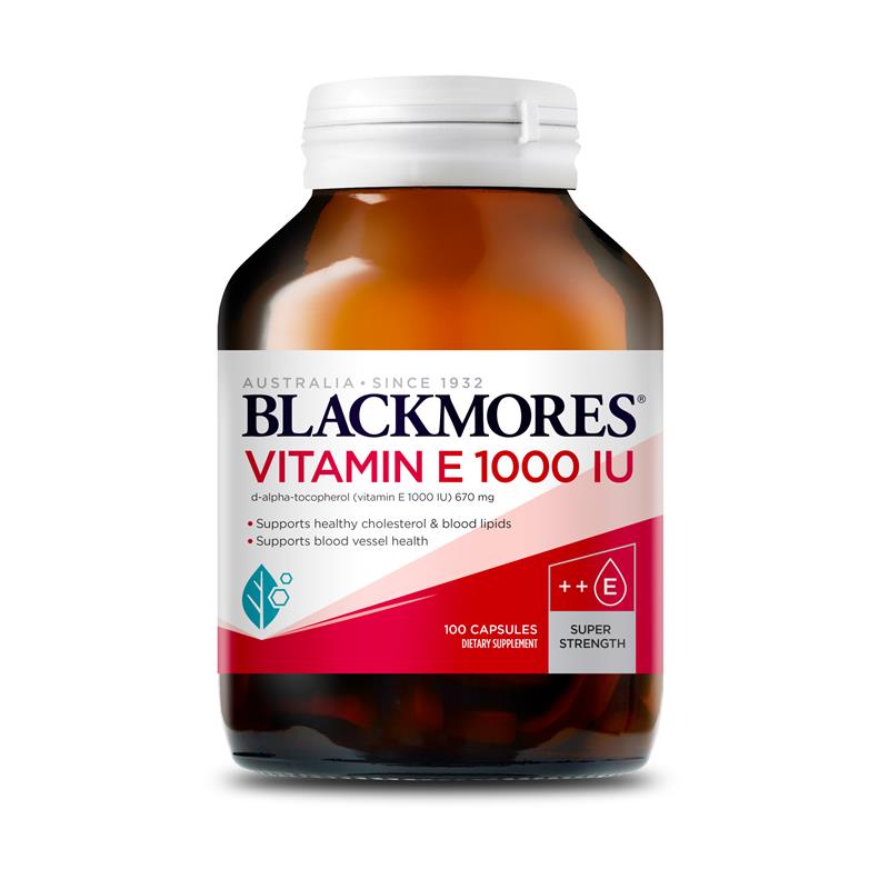 Blackmores Vitamin E 1,000IU 100 Capsules Blackmores