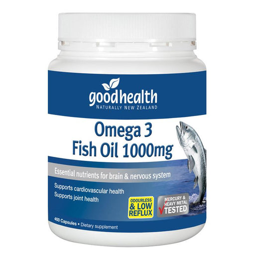 Good Health Omega 3 Fish Oil 1,000mg 400 Capsules GOODHEALTH