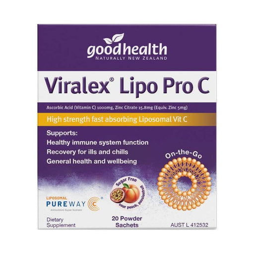 Good Health Viralex Lipo Pro C 20 x 3g Sachets GOODHEALTH