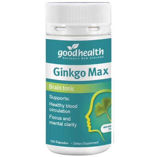 Good Health Ginkgo Max Brain Tonic 120 Capsules GOODHEALTH