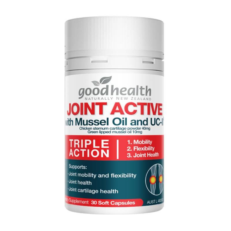 Good Health Joint Active With Mussel Oil & UC-II 30 Capsules GOODHEALTH