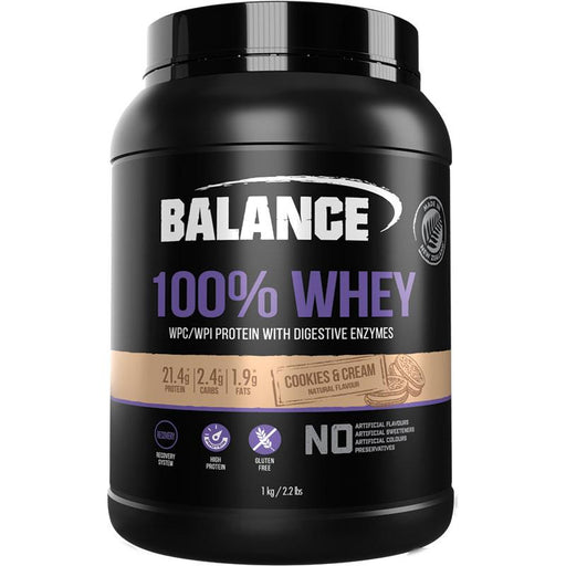 Balance 100% Whey Cookies & Cream 1kg Balance