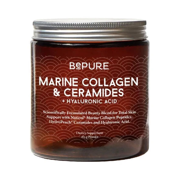 BePure Marine Collagen Peptides and Ceramides Hydration Powder 182g BePure