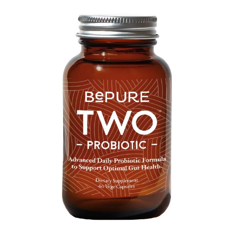 BePure Two Advanced Daily Probiotic 30 Billion CFU 60 Capsules BePure