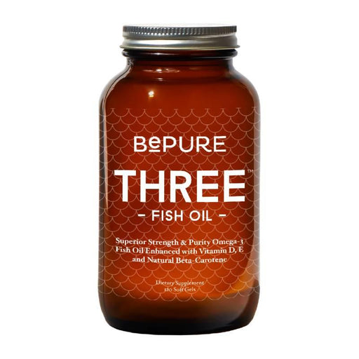BePure Three Ultimate High-Potency Fish Oil Omega-3 120 Capsules BePure