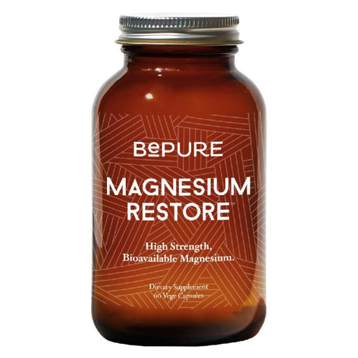 BePure Magnesium Restore Muscle Relaxation Supplement 60 Capsules BePure
