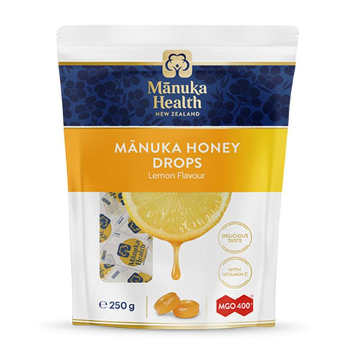 Manuka Health Manuka Honey Lozenge Drops Lemon Pouch 58 Drops 250g vitalityhub