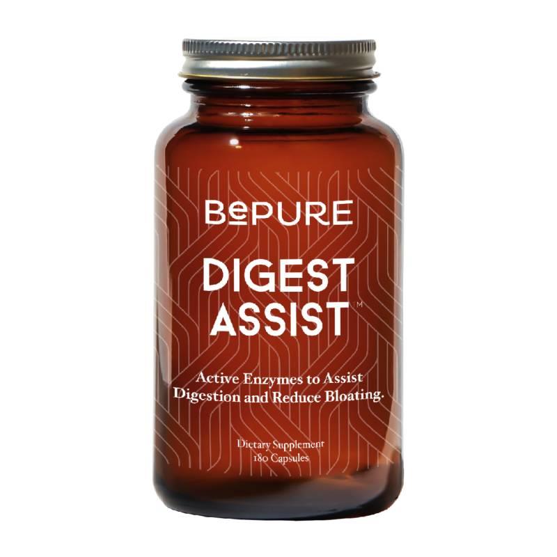 BePure Digest Assist Digestive Enzyme Supplement 180 Capsules BePure