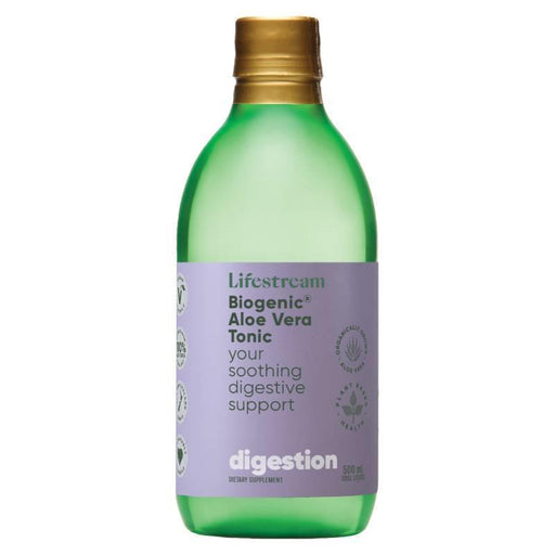 Lifestream Biogenic Aloe Vera Tonic Digestive Soothing Support 1.25L Lifestream