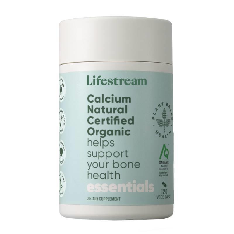Lifestream Natural Calcium Plant Based Red Algae Supplement 120 Capsules Lifestream