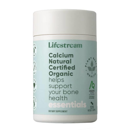 Lifestream Natural Calcium Plant Based Red Algae Supplement 120 Capsules Lifestream