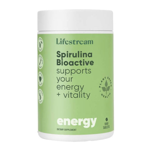 Lifestream Certified Organic Spirulina Superfood Supplement 1000 Tablets Lifestream