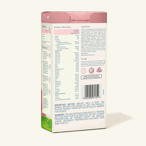 LittleOak Natural Goat Milk Infant Formula Stage 1 Sachets 6x30g LittleOak