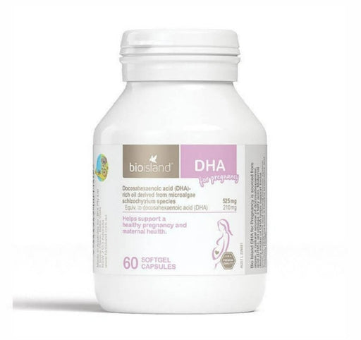 BioIsland DHA for Pregnancy 60 Softgel Capsules Bioisland